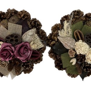 Coroană con decorată 25 cm