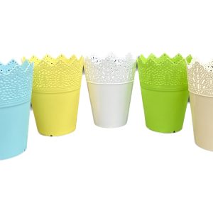 Ghiveci plastic cu dantelă pentru Orhidee