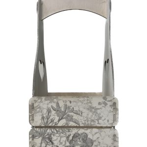 Ghiveci natural pătrat cu mâner 15 x 15 cm