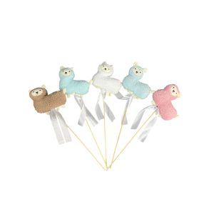 Decor pe băț Alpaca 2 (5 buc)