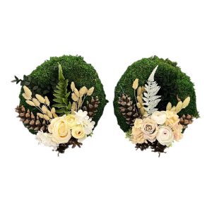 Coroană mușchi decorată 25 cm